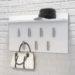 Appendiabiti a muro 70x40x20 cm bianco MIT6