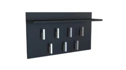 Appendiabiti a muro 70x40x20 cm nero MIT6