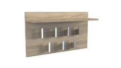 Appendiabiti a muro 70x40x20 cm rovere MIT6