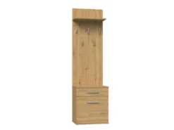 Appendiabiti con scarpiera moderno rovere MIT8