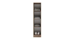 Armadio a colonna 1 anta 40x181x52 cm rovere e antracite AG44