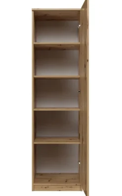 Armadio ad anta battente 50x180 apertura tip-on rovere AT7