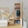 Armadio ad anta battente 50x180 apertura tip-on rovere chiaro AT7