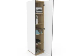 Armadio 1 anta in rovere/bianco AI1020