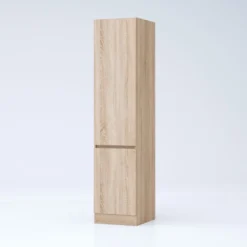 Armadio 2 ante battenti moderno 45x200x52 cm rovere AG54