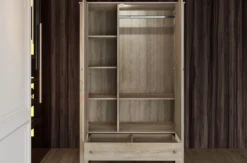 Armadio 3 ante in rovere scuro AI1016