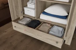 Armadio 3 ante in rovere scuro AI1016