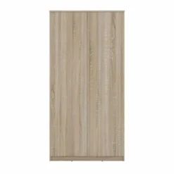 Armadio 2 ante 90x180 cm con ripiani interni rovere chiaro AT9