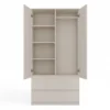Armadio 2 ante 90x180 cm con specchio beige cashmere AT11