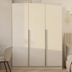 Armadio 3 ante 150x200 cm design elegante beige cashmere AT17