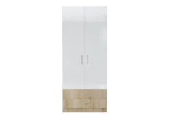 Armadio due ante 80x191 cm con cassetti AI1008