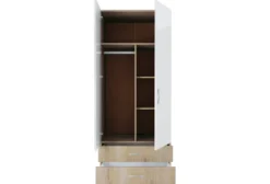 Armadio due ante 80x191 cm con cassetti AI1008