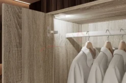 Armadio economico 2 ante in rovere scuro AI1015