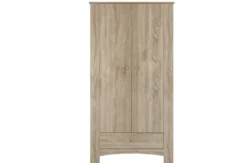 Armadio economico 2 ante in rovere scuro AI1015