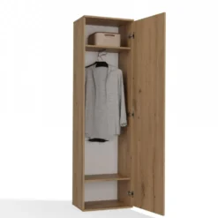 Armadio guardaroba moderno per ingresso rovere MIT4