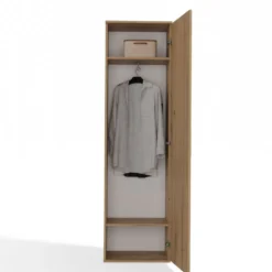 Armadio guardaroba moderno per ingresso rovere MIT4