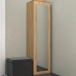 Armadio guardaroba moderno per ingresso rovere MIT4