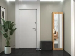 Armadio guardaroba moderno per ingresso rovere MIT4
