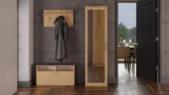 Armadio guardaroba moderno per ingresso rovere MIT4