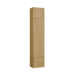 Armadio guardaroba 50x238 cm per ingresso rovere e grigio MIT16