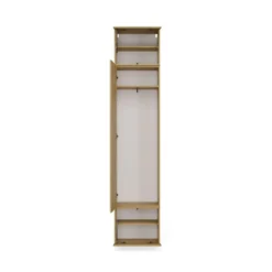 Armadio guardaroba 50x238 cm per ingresso rovere e grigio MIT16