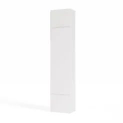 Armadio guardaroba 50x238 cm per ingresso bianco e beige cashmere MIT16