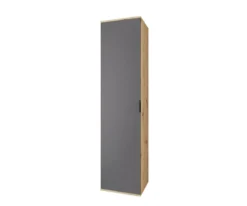 Armadio scarpiera 45x184 cm rovere e grafite 5 ripiani ASI4