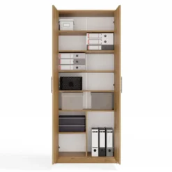 Armadio ufficio moderno 74x180x35 cm rovere AT1