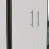 Armadio ufficio moderno 74x180x35 cm bianco e antracite AT1