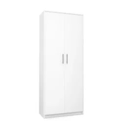 Armadio ufficio moderno 74x180x35 cm bianco AT1