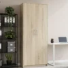 Armadio ufficio moderno 74x180x35 cm rovere chiaro AT1