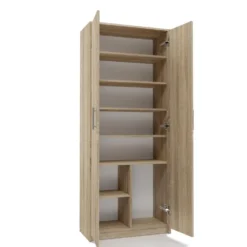 Armadio ufficio moderno 74x180x35 cm rovere chiaro AT1