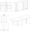 Arredo studio moderno rovere UI2
