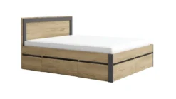 Camera da letto completa moderna rovere e antracite CMG46