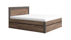 Camera da letto completa moderna marrone e antracite CMG46