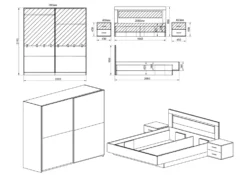 Camera da letto completa rovere naturale CDLI5