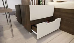 Camera da letto completa rovere scuro/grigio chiaro CDLI7035