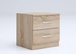 Camera da letto completa 160x200 design moderno effetto legno sonoma CMG39