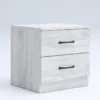Camera da letto completa 160x200 design moderno effetto legno bianco CMG39