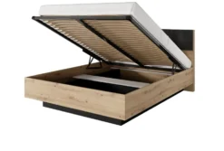 Camera da letto matrimoniale completa moderna rovere e nero CDLLK9