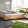 Camera da letto matrimoniale completa moderna bianco e rovere CDLLK10