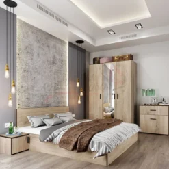 Camera da letto matrimoniale completa rovere CDLI23