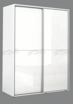 Camera da letto matrimoniale 160x200 completa design effetto laccato bianco lucido CMG42