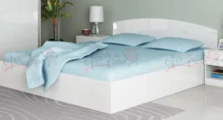 Camera da letto matrimoniale 160x200 completa design effetto laccato bianco lucido CMG42