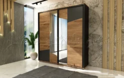 Camera da letto Nera e Rovere completa CDLU33