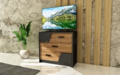 Camera da letto Nera e Rovere completa CDLU33