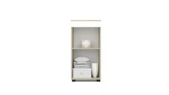 Cameretta completa con letto a castello 90x200 cm rovere, antracite e bianco CBG10