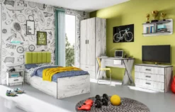 Cameretta completa legno bianco CCI11