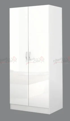 Cameretta completa 82x190 con due letti singoli ad angolo e scrivania grande bianco lucido CBG6