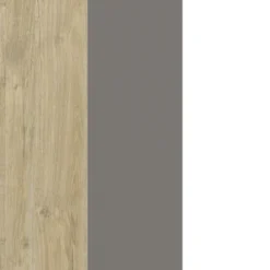 Cameretta moderna a soppalco con armadio 96x180x232 cm rovere, antracite e bianco CBG18